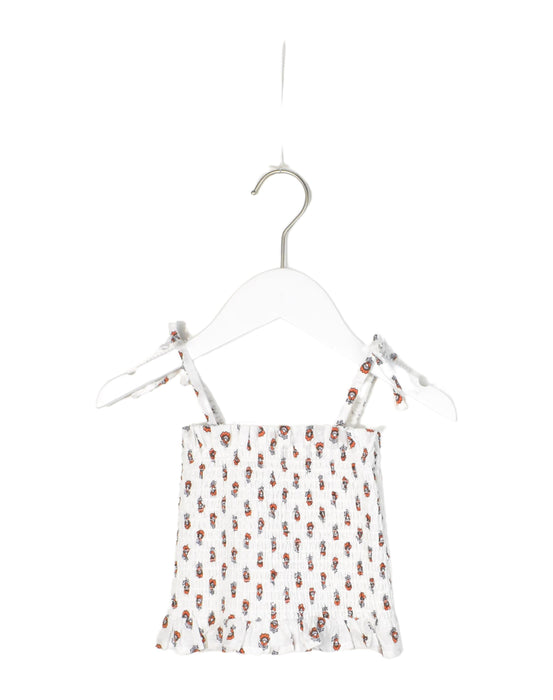 A White Sleeveless Tops from Seed in size 4T for girl. (Front View)