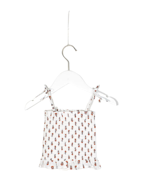 A White Sleeveless Tops from Seed in size 4T for girl. (Back View)