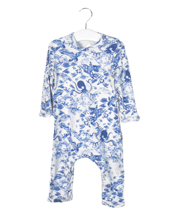 A White Jumpsuits from Hunter + Boo in size 6-12M for boy. (Front View)