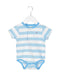 A Blue Short Sleeve Bodysuits from Tommy Hilfiger in size 6-12M for boy. (Front View)