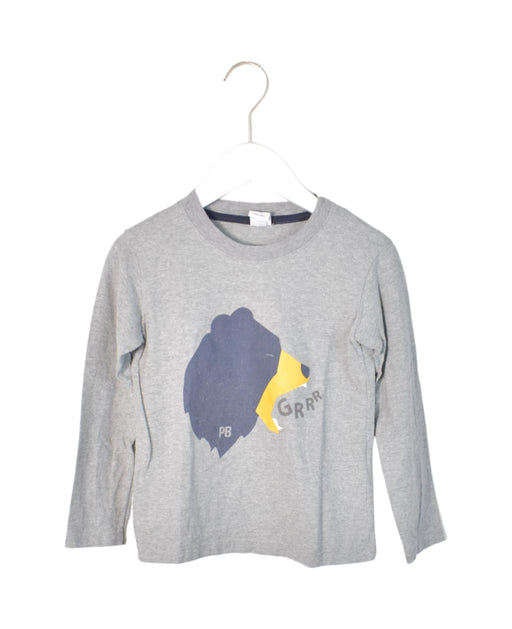 A Grey Long Sleeve Tops from Petit Bateau in size 6T for neutral. (Front View)