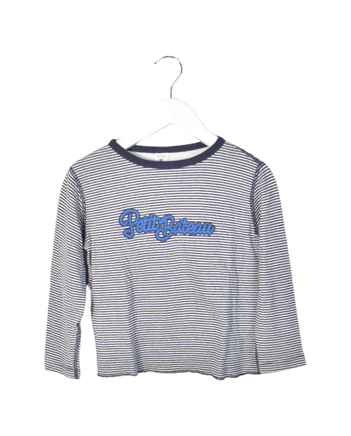 A Navy Long Sleeve Tops from Petit Bateau in size 6T for neutral. (Front View)
