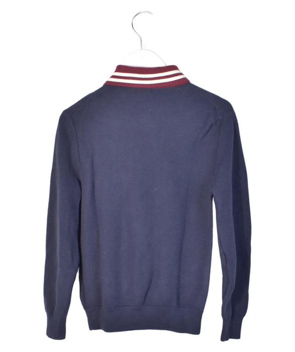 A Navy Long Sleeve Polos from Polo Ralph Lauren in size 7Y for boy. (Back View)