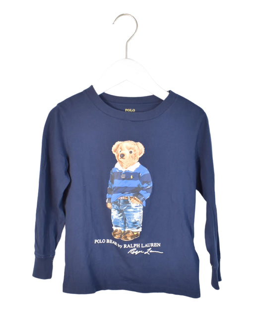 A Navy Long Sleeve Tops from Polo Ralph Lauren in size 4T for neutral. (Front View)