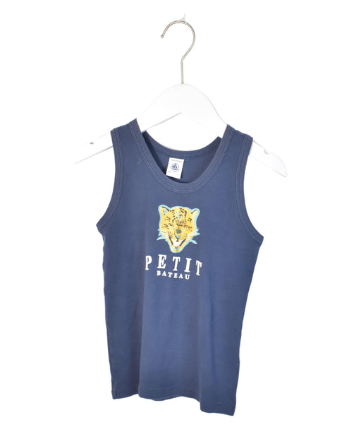 A Navy Sleeveless Tops from Petit Bateau in size 6T for neutral. (Front View)