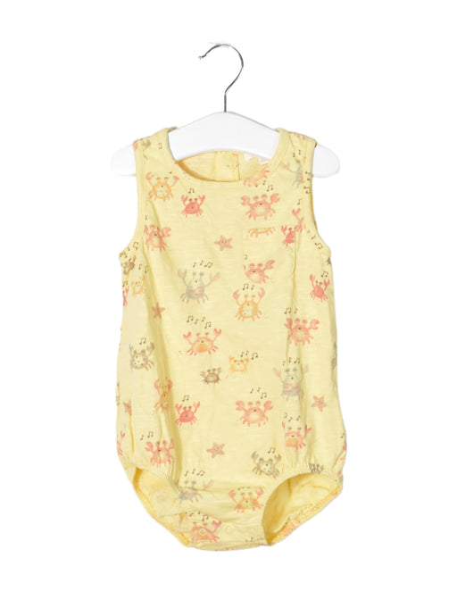 A Yellow Long Sleeve Bodysuits from Purebaby in size 18-24M for girl. (Front View)