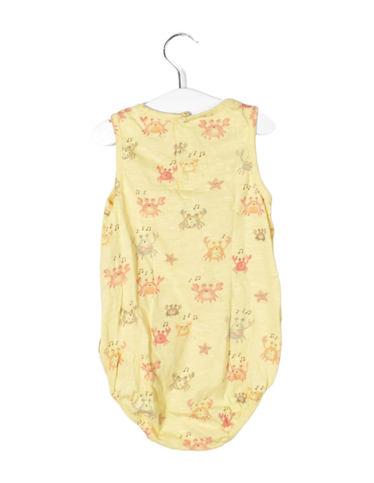 A Yellow Long Sleeve Bodysuits from Purebaby in size 18-24M for girl. (Back View)