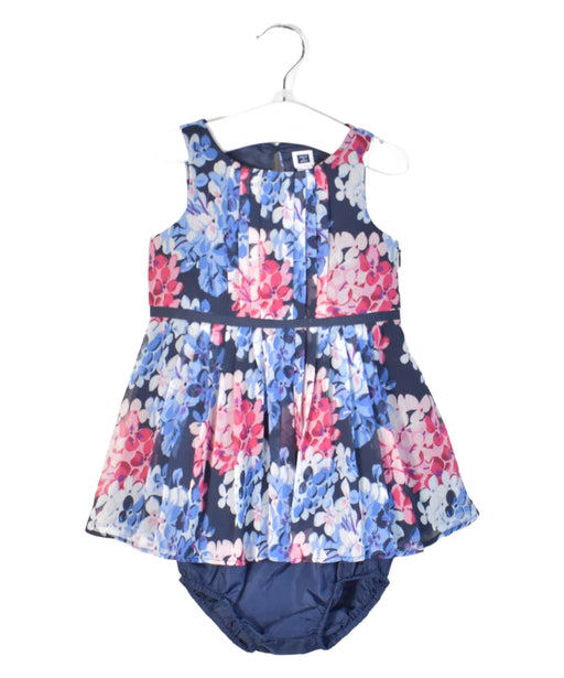 A Navy Dress Sets from Janie & Jack in size 6-12M for girl. (Front View)