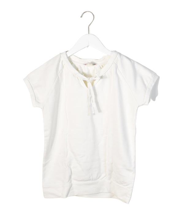 A White Short Sleeve Tops from Bonpoint in size 12Y for girl. (Front View)