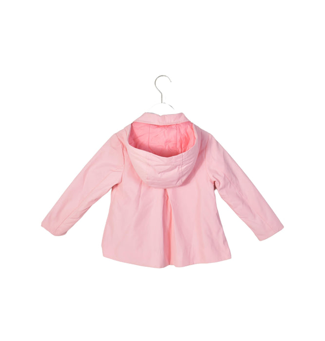 A Pink Lightweight Jackets from Jacadi in size 4T for girl. (Back View)