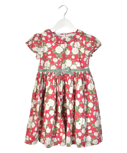 A Pink Short Sleeve Dresses from Lily Rose in size 5T for girl. (Front View)