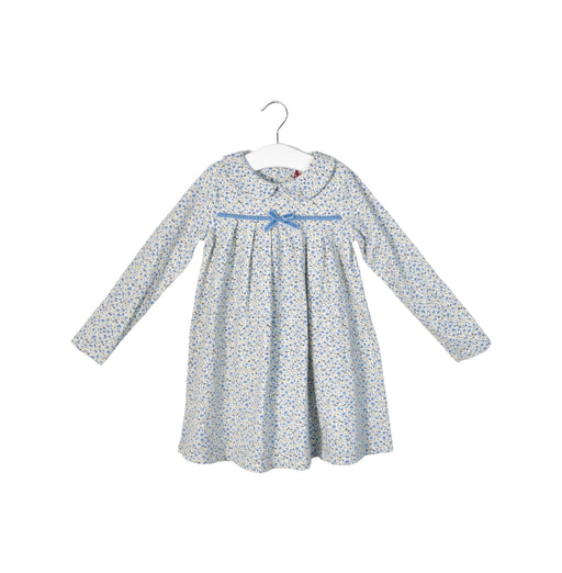 A Blue Long Sleeve Dresses from Confiture in size 4T for girl. (Front View)