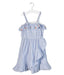 A Blue Sleeveless Dresses from Janie & Jack in size 5T for girl. (Front View)