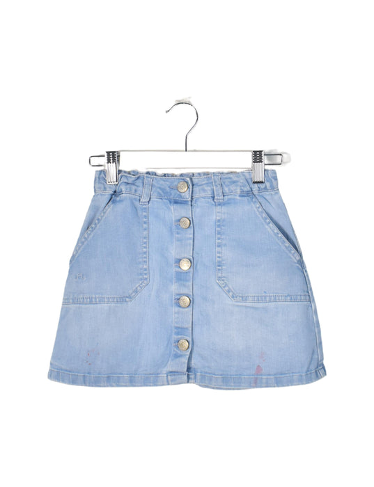 A Blue Short Skirts from Chateau de Sable in size 6T for girl. (Front View)