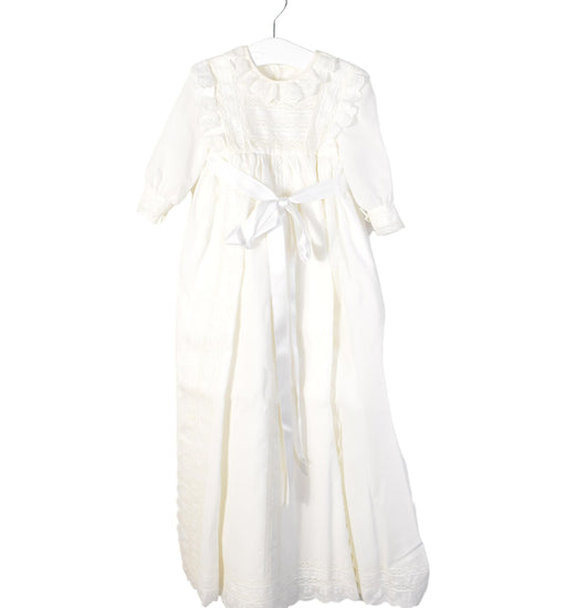 A White Dress Sets from La Chatelaine in size Newborn for girl. (Front View)