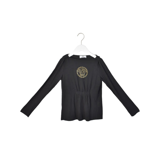 A Black Long Sleeve Tops from Young Versace in size 14Y for girl. (Front View)