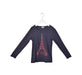 A Navy Long Sleeve Tops from Kenzo in size 12Y for girl. (Front View)