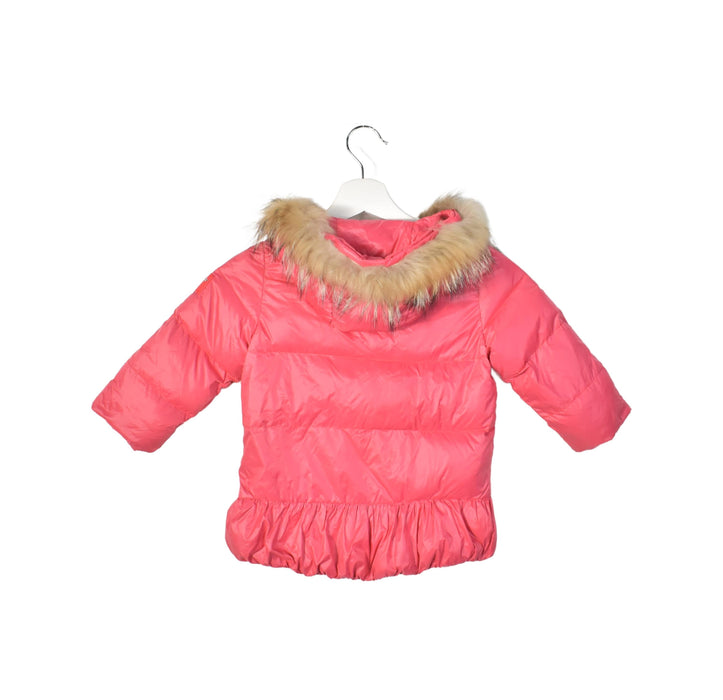 A Pink Puffer/Quilted Jackets from Armani in size L for girl. (Back View)