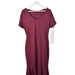 A Burgundy Short Sleeve Dresses from Mothercot in size XL for maternity. (Back View)