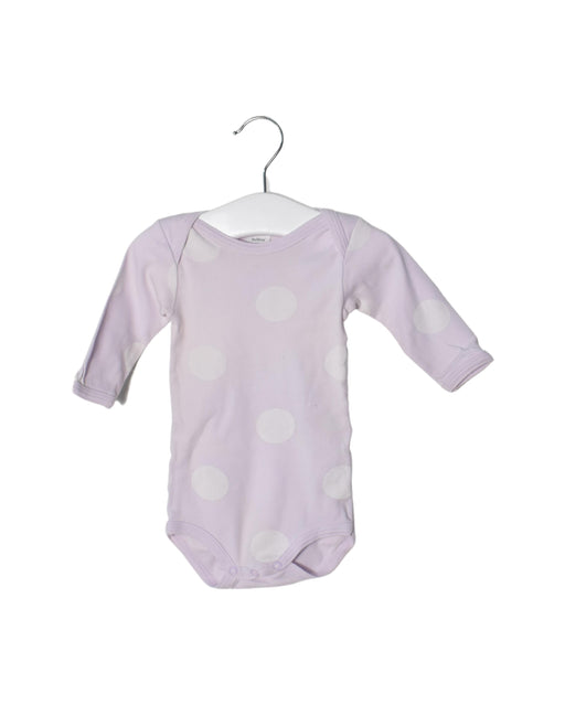 A Purple Long Sleeve Bodysuits from Petit Bateau in size 0-3M for neutral. (Front View)