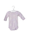 A Purple Long Sleeve Bodysuits from Petit Bateau in size 0-3M for neutral. (Front View)