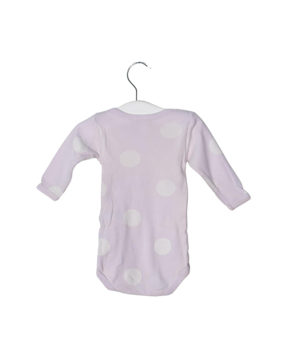 A Purple Long Sleeve Bodysuits from Petit Bateau in size 0-3M for neutral. (Back View)