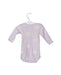 A Purple Long Sleeve Bodysuits from Petit Bateau in size 0-3M for neutral. (Back View)
