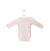 A Pink Long Sleeve Bodysuits from Petit Bateau in size 0-3M for girl. (Back View)