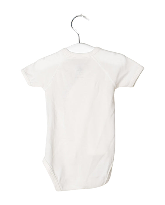 A White Short Sleeve Bodysuits from Petit Bateau in size 3-6M for neutral. (Back View)