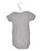 A Grey Short Sleeve Bodysuits from Petit Bateau in size 3-6M for neutral. (Back View)