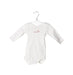 A White Long Sleeve Bodysuits from Petit Bateau in size 0-3M for neutral. (Front View)