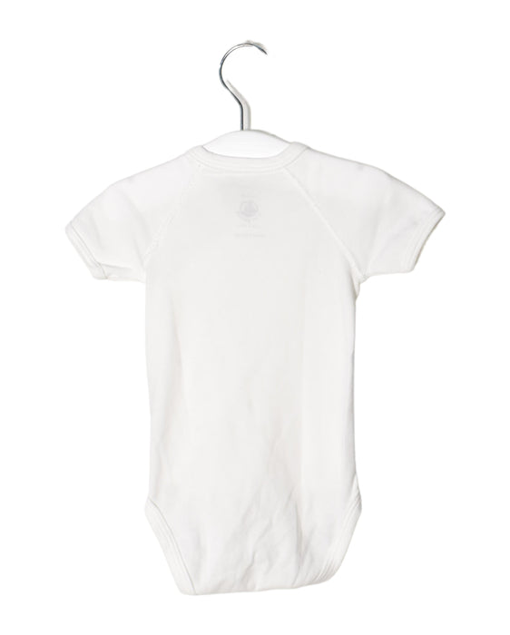A White Short Sleeve Bodysuits from Petit Bateau in size 3-6M for neutral. (Back View)