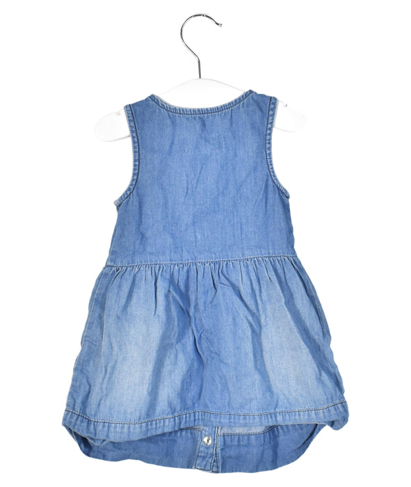A Blue Sleeveless Dresses from Guess in size S for girl. (Back View)
