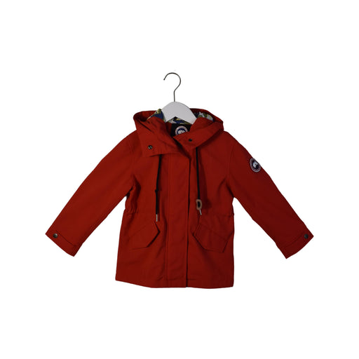 A Red Lightweight Jackets from Canada Goose in size 6T for boy. (Front View)