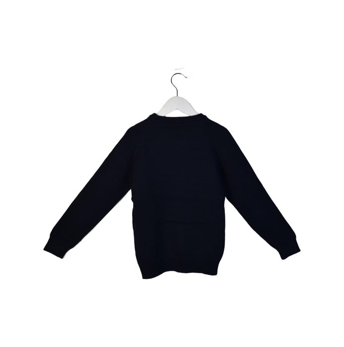 A Navy Crewneck Sweatshirts from Jacadi in size 8Y for boy. (Back View)