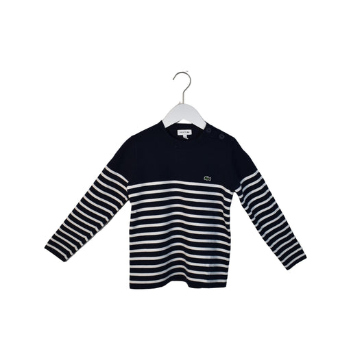 A Navy Crewneck Sweatshirts from Lacoste in size 8Y for boy. (Front View)