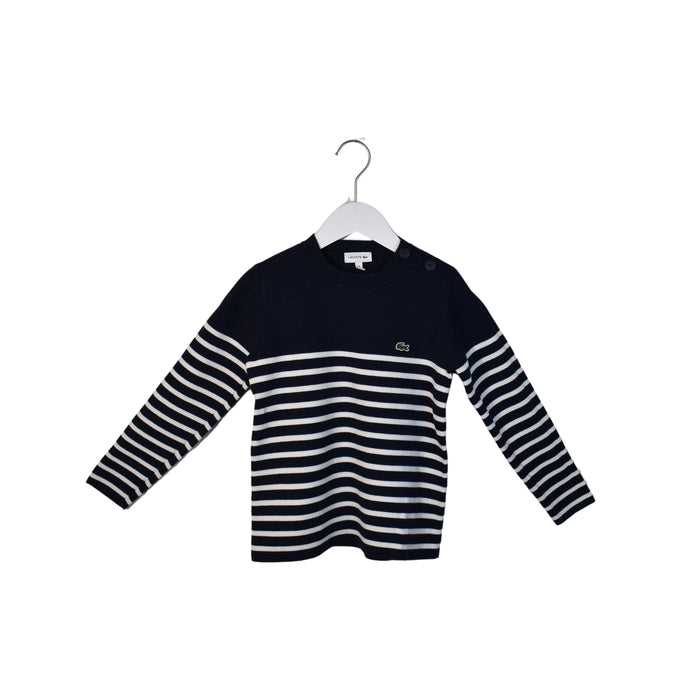 A Navy Crewneck Sweatshirts from Lacoste in size 8Y for boy. (Front View)