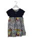 A Navy Short Sleeve Dresses from DPAM in size 5T for girl. (Front View)