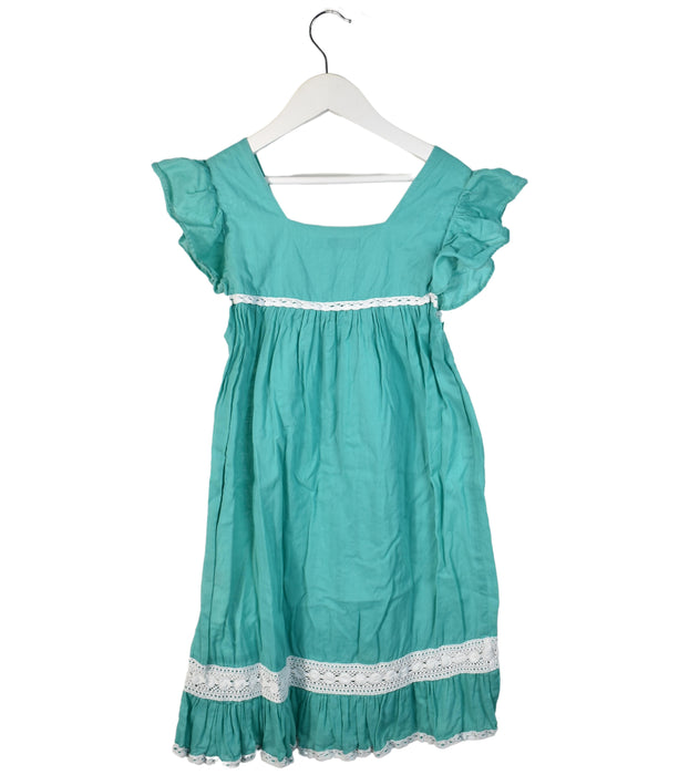 A Green Sleeveless Dresses from Coco and Ginger in size L for girl. (Back View)