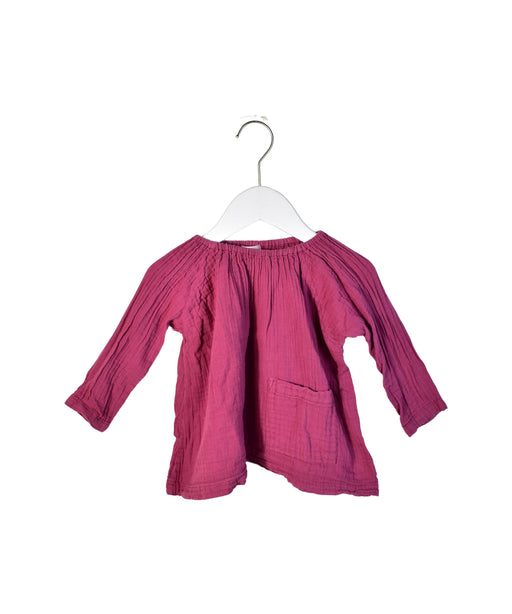 A Purple Long Sleeve Tops from PrinteBebe in size 2T for girl. (Front View)