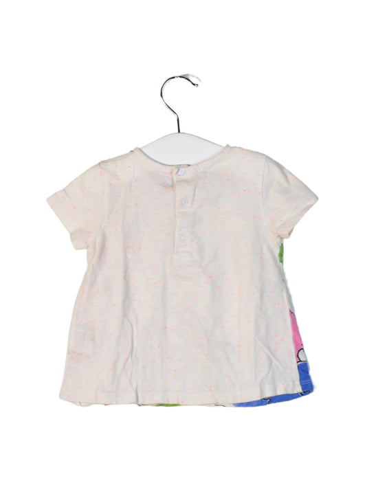 A Pink Short Sleeve T Shirts from Boboli in size 12-18M for girl. (Back View)