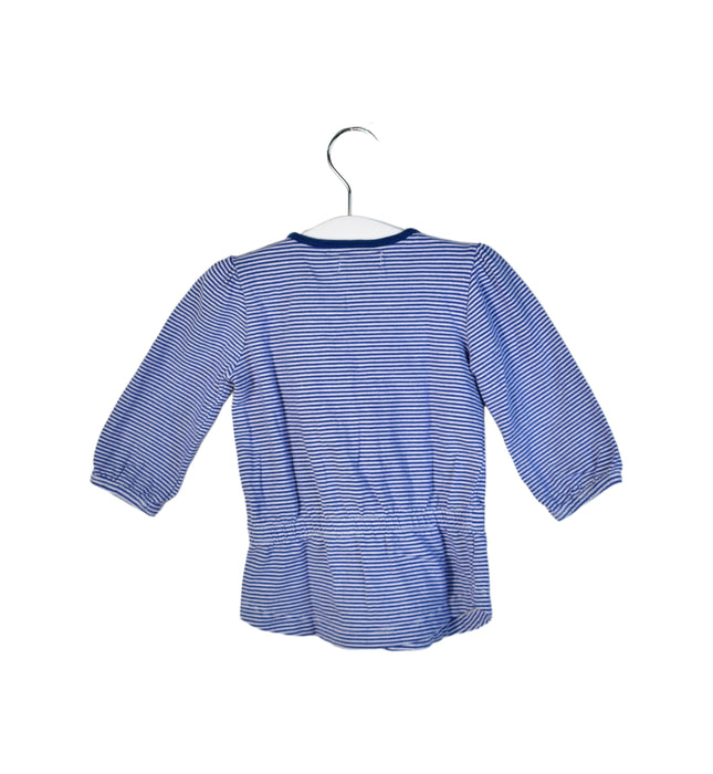 A Blue Long Sleeve Tops from Noppies in size 3-6M for girl. (Back View)