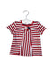 A White Short Sleeve Tops from Boboli in size 6-12M for girl. (Front View)