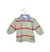 A Blue Long Sleeve Polos from Petit Patapon in size 3-6M for boy. (Front View)