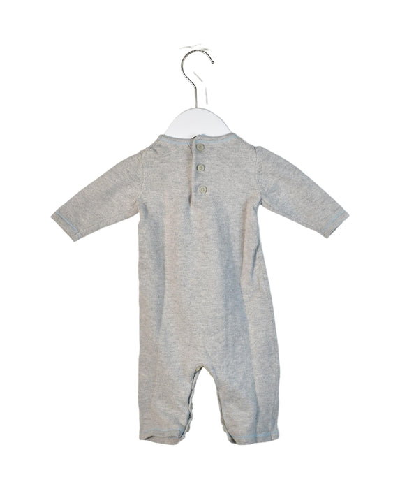 A Grey Long Sleeve Jumpsuits from Janie & Jack in size 0-3M for neutral. (Back View)