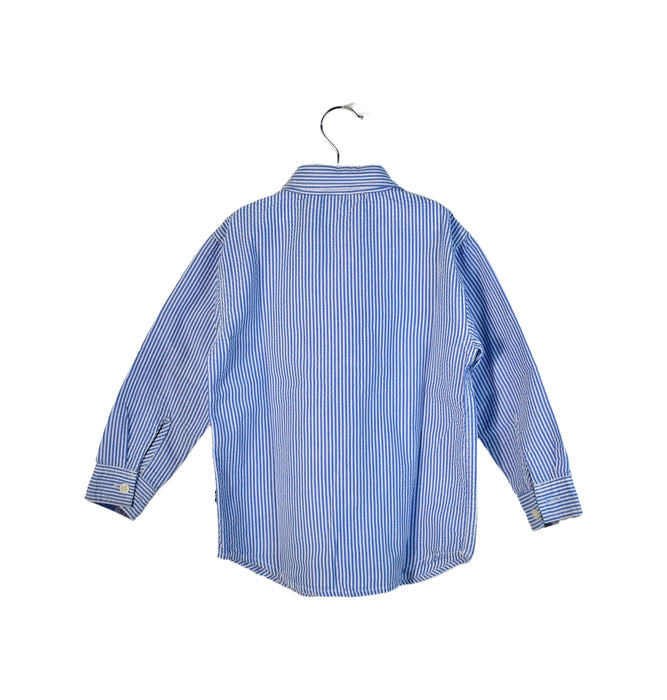 A Blue Long Sleeve Tops from Nautica in size 4T for boy. (Back View)