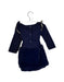 A Navy Long Sleeve Dresses from Janie & Jack in size 3-6M for girl. (Back View)
