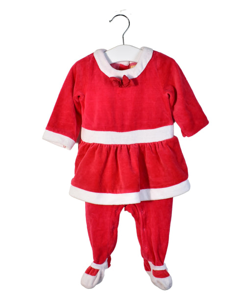 A Red Long Sleeve Jumpsuits from Orchestra in size 3-6M for neutral. (Front View)