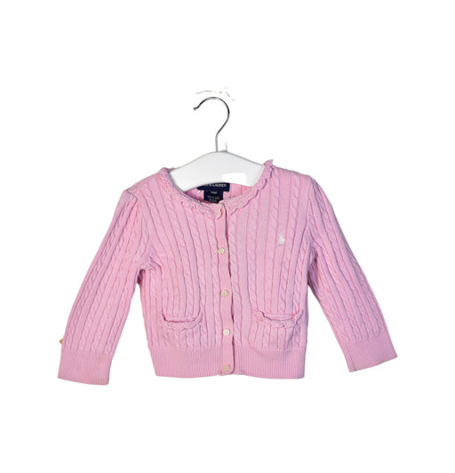 A Pink Cardigans from Ralph Lauren in size 12-18M for girl. (Front View)