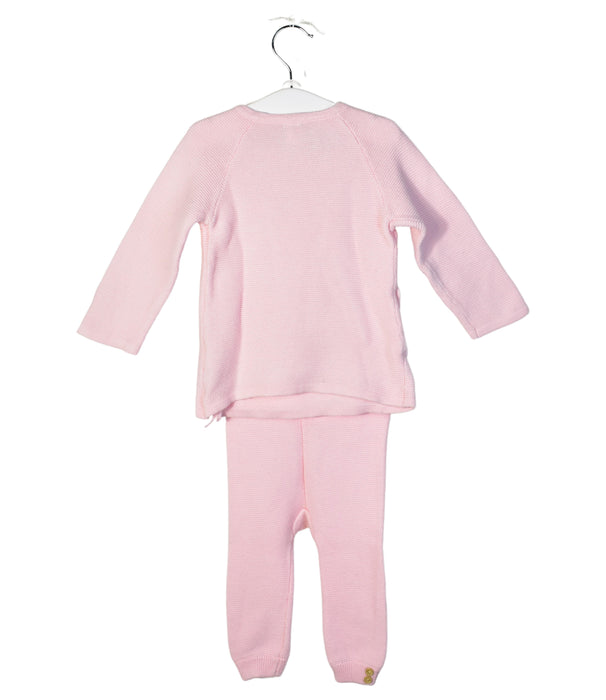 A Pink Pyjama Sets from Orchestra in size 3-6M for girl. (Back View)